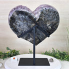 Large Extra Plus Quality Amethyst Heart Geode on stand, 27.3 lbs & 15.4" Tall #5463 - 0364 - Brazil GemsBrazil GemsLarge Extra Plus Quality Amethyst Heart Geode on stand, 27.3 lbs & 15.4" Tall #5463 - 0364Hearts5463 - 0364