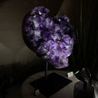 Large Extra Plus Quality Amethyst Heart Geode on stand, 27.3 lbs & 15.4" Tall #5463 - 0364 - Brazil GemsBrazil GemsLarge Extra Plus Quality Amethyst Heart Geode on stand, 27.3 lbs & 15.4" Tall #5463 - 0364Hearts5463 - 0364