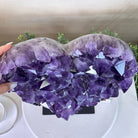 Large Extra Plus Quality Amethyst Heart Geode on stand, 27.3 lbs & 15.4" Tall #5463 - 0364 - Brazil GemsBrazil GemsLarge Extra Plus Quality Amethyst Heart Geode on stand, 27.3 lbs & 15.4" Tall #5463 - 0364Hearts5463 - 0364