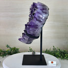 Large Extra Plus Quality Amethyst Heart Geode on stand, 27.3 lbs & 15.4" Tall #5463 - 0364 - Brazil GemsBrazil GemsLarge Extra Plus Quality Amethyst Heart Geode on stand, 27.3 lbs & 15.4" Tall #5463 - 0364Hearts5463 - 0364