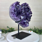 Large Extra Plus Quality Amethyst Heart Geode on stand, 27.3 lbs & 15.4" Tall #5463 - 0364 - Brazil GemsBrazil GemsLarge Extra Plus Quality Amethyst Heart Geode on stand, 27.3 lbs & 15.4" Tall #5463 - 0364Hearts5463 - 0364