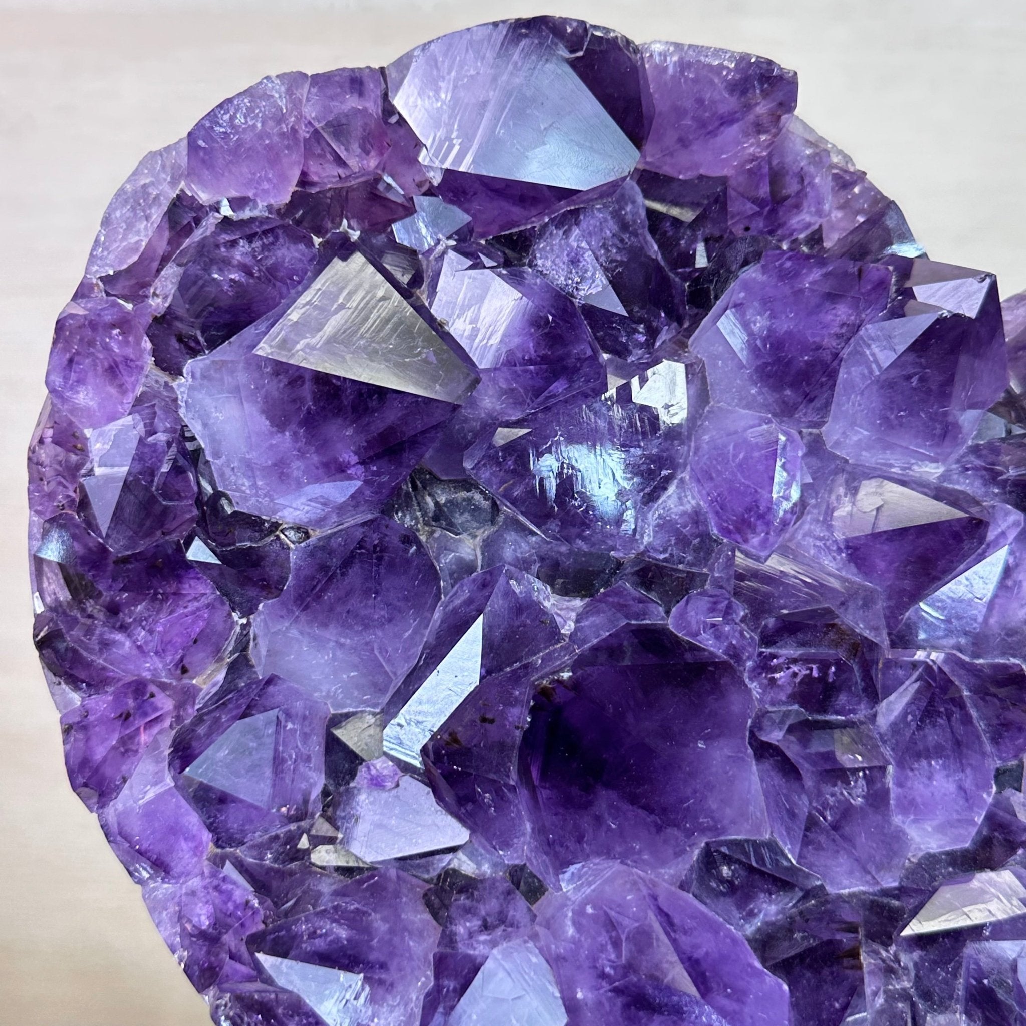 Large Extra Plus Quality Amethyst Heart Geode on stand, 27.3 lbs & 15.4" Tall #5463 - 0364 - Brazil GemsBrazil GemsLarge Extra Plus Quality Amethyst Heart Geode on stand, 27.3 lbs & 15.4" Tall #5463 - 0364Hearts5463 - 0364