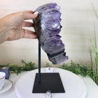 Large Extra Plus Quality Amethyst Heart Geode on stand, 27.3 lbs & 15.4" Tall #5463 - 0364 - Brazil GemsBrazil GemsLarge Extra Plus Quality Amethyst Heart Geode on stand, 27.3 lbs & 15.4" Tall #5463 - 0364Hearts5463 - 0364