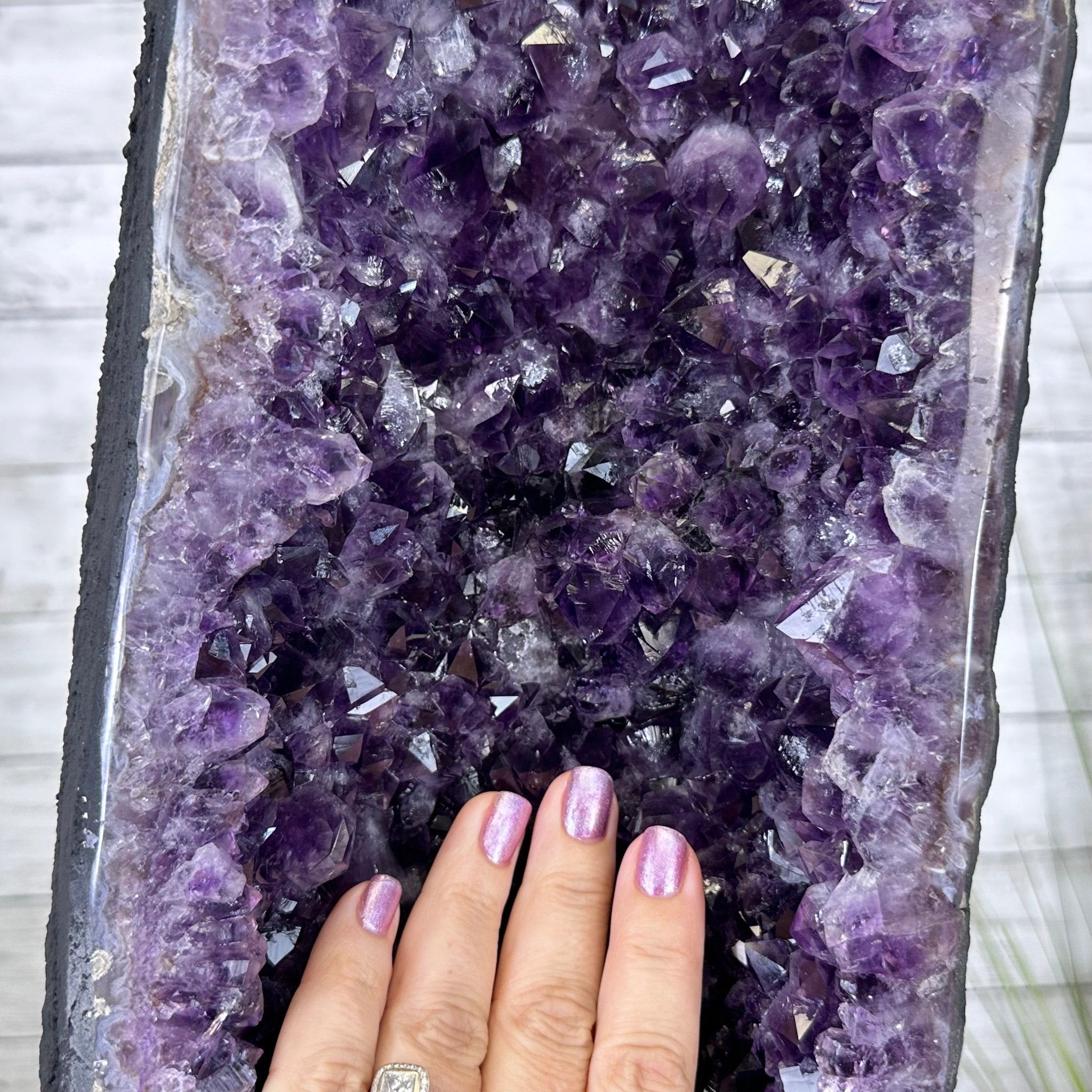 Large Extra Plus Quality Brazilian Amethyst Cathedral, 121 lbs & 69" Tall #5601-1332 - Brazil GemsBrazil GemsLarge Extra Plus Quality Brazilian Amethyst Cathedral, 121 lbs & 69" Tall #5601-1332Cathedrals5601-1332