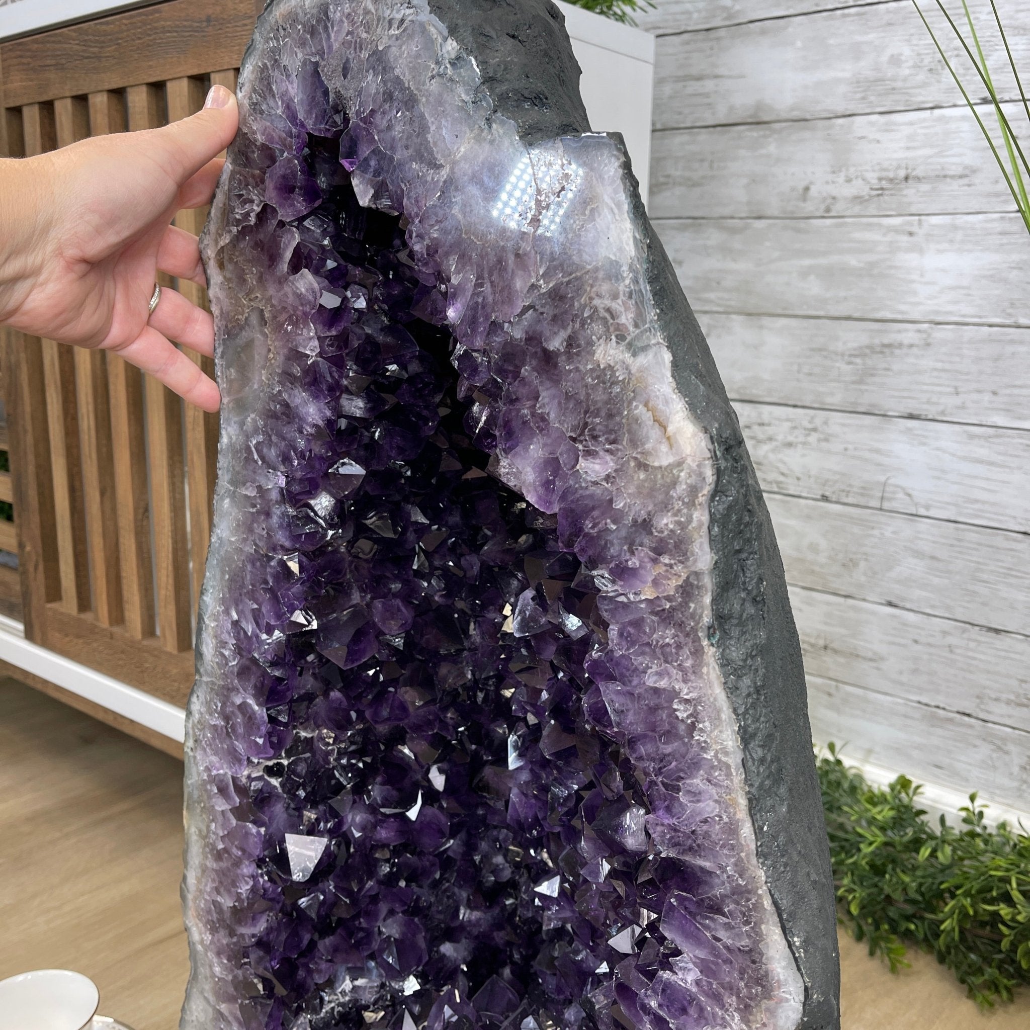 Large Extra Plus Quality Brazilian Amethyst Cathedral, 28” tall & 164.3 lbs #5601-0529 by Brazil Gems - Brazil GemsBrazil GemsLarge Extra Plus Quality Brazilian Amethyst Cathedral, 28” tall & 164.3 lbs #5601-0529 by Brazil GemsCathedrals5601-0529