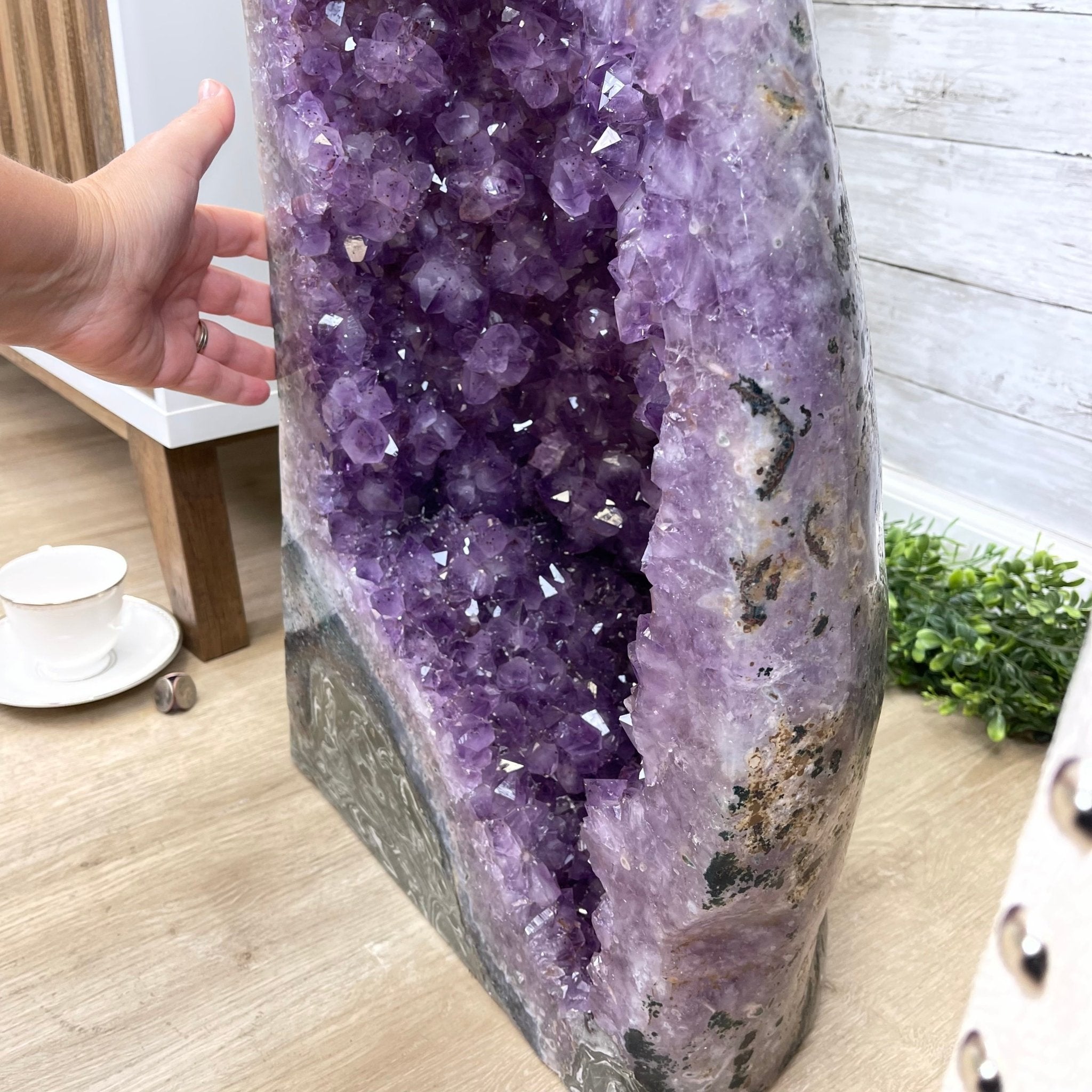Large Extra Plus Quality Polished Brazilian Amethyst Cathedral, 155.3 lbs & 52” Tall Model #5602-0145 by Brazil Gems - Brazil GemsBrazil GemsLarge Extra Plus Quality Polished Brazilian Amethyst Cathedral, 155.3 lbs & 52” Tall Model #5602-0145 by Brazil GemsPolished Cathedrals5602-0145