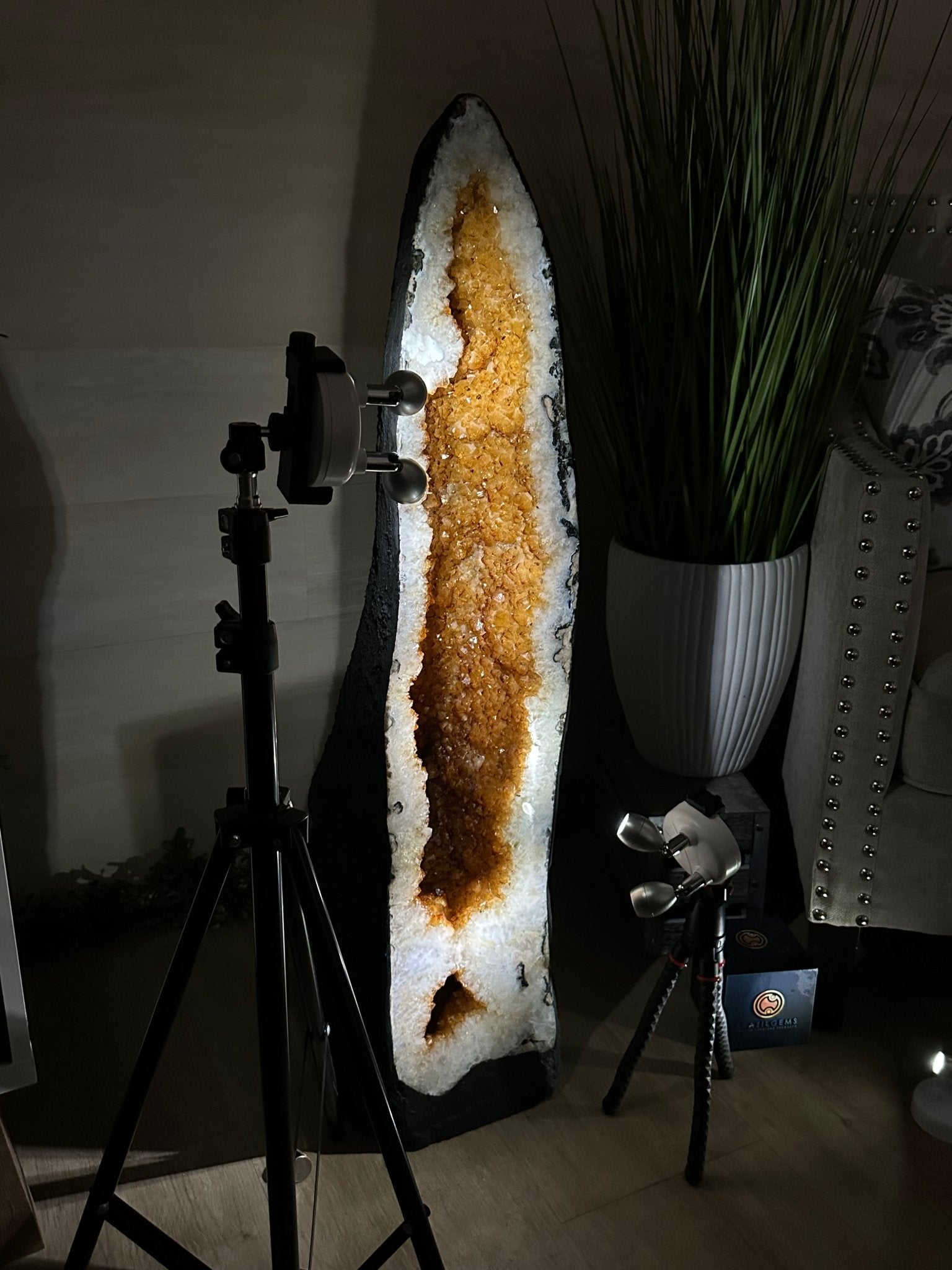 Large Extra Quality Citrine Cathedral, 112.5 lbs & 37.5" Tall #5603 - 0405 - Brazil GemsBrazil GemsLarge Extra Quality Citrine Cathedral, 112.5 lbs & 37.5" Tall #5603 - 0405Cathedrals5603 - 0405