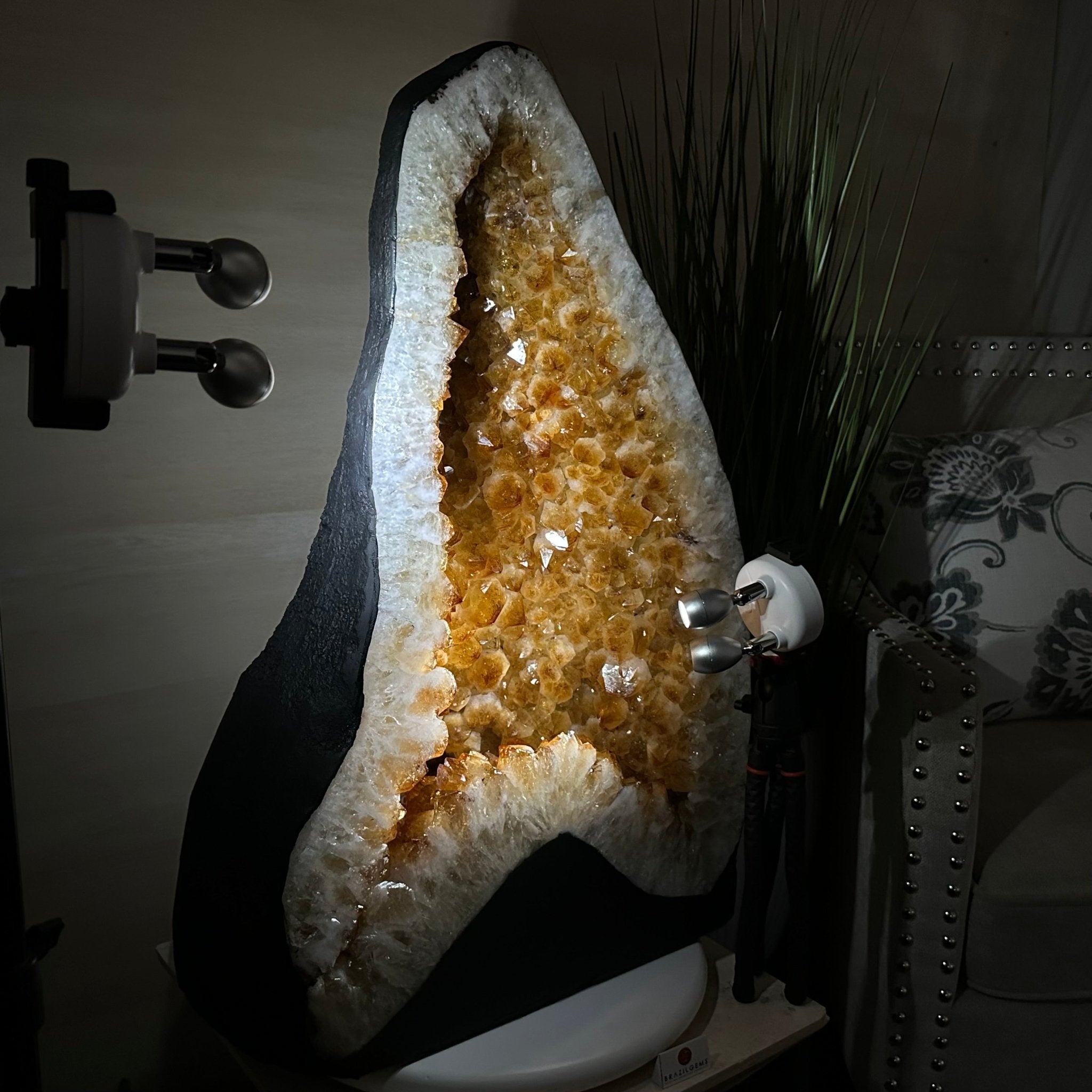 Large Extra Quality Citrine Cathedral, 145.5 lbs & 27.8" Tall #5603 - 0406 - Brazil GemsBrazil GemsLarge Extra Quality Citrine Cathedral, 145.5 lbs & 27.8" Tall #5603 - 0406Cathedrals5603 - 0406