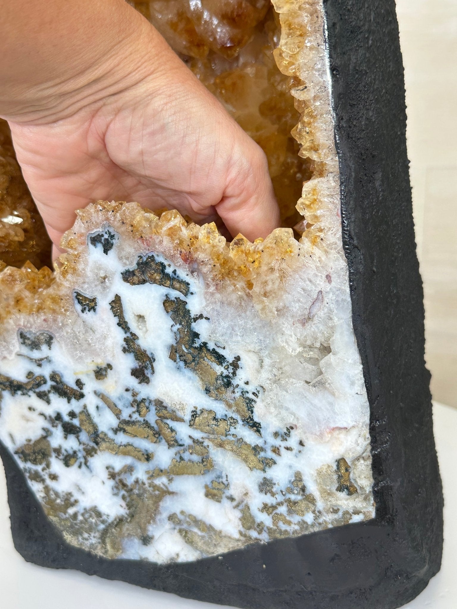 Large Extra Quality Citrine Cathedral, 66.2 lbs & 31.4" Tall #5603 - 0403 - Brazil GemsBrazil GemsLarge Extra Quality Citrine Cathedral, 66.2 lbs & 31.4" Tall #5603 - 0403Cathedrals5603 - 0403