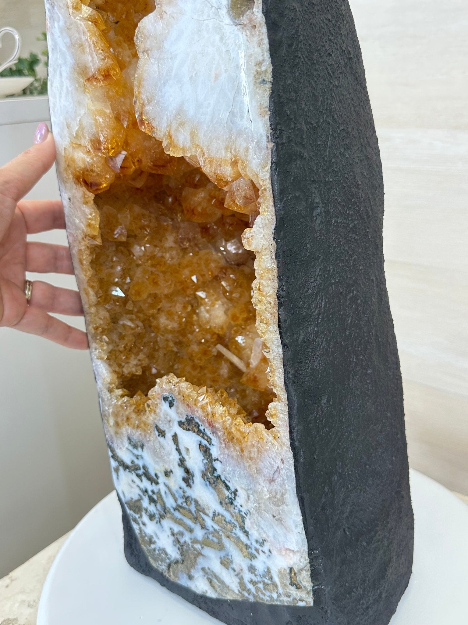 Large Extra Quality Citrine Cathedral, 66.2 lbs & 31.4" Tall #5603 - 0403 - Brazil GemsBrazil GemsLarge Extra Quality Citrine Cathedral, 66.2 lbs & 31.4" Tall #5603 - 0403Cathedrals5603 - 0403