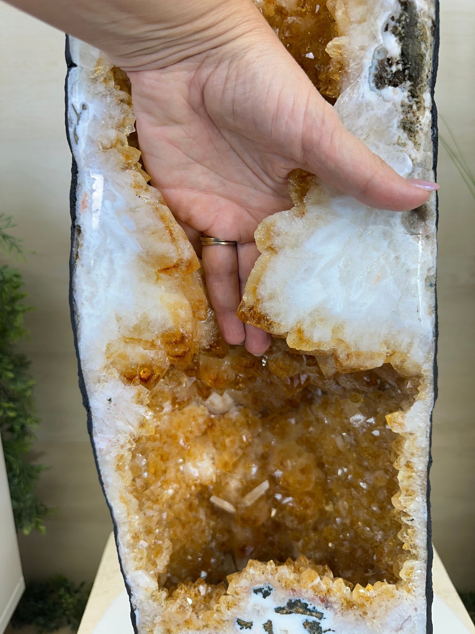 Large Extra Quality Citrine Cathedral, 66.2 lbs & 31.4" Tall #5603 - 0403 - Brazil GemsBrazil GemsLarge Extra Quality Citrine Cathedral, 66.2 lbs & 31.4" Tall #5603 - 0403Cathedrals5603 - 0403