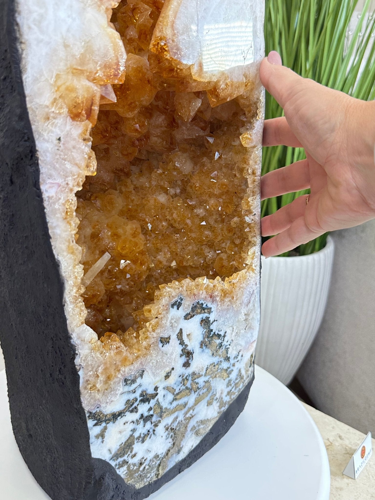 Large Extra Quality Citrine Cathedral, 66.2 lbs & 31.4" Tall #5603 - 0403 - Brazil GemsBrazil GemsLarge Extra Quality Citrine Cathedral, 66.2 lbs & 31.4" Tall #5603 - 0403Cathedrals5603 - 0403