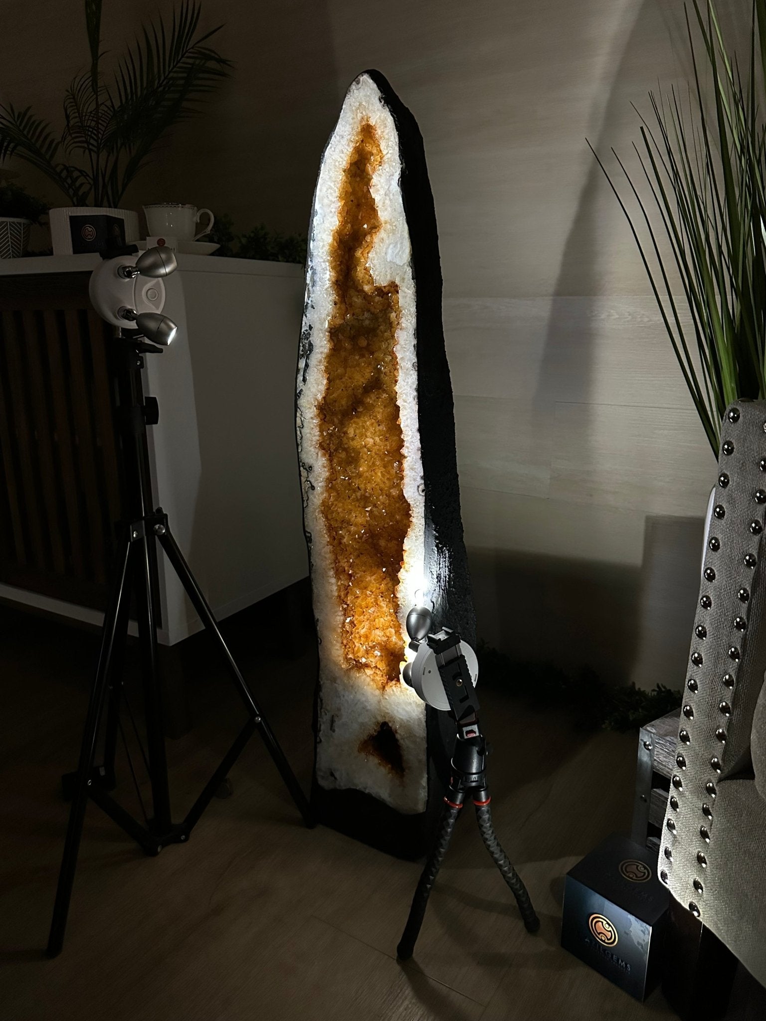 Large Extra Quality Citrine Cathedral, 97 lbs & 37.8" Tall #5603 - 0404 - Brazil GemsBrazil GemsLarge Extra Quality Citrine Cathedral, 97 lbs & 37.8" Tall #5603 - 0404Cathedrals5603 - 0404