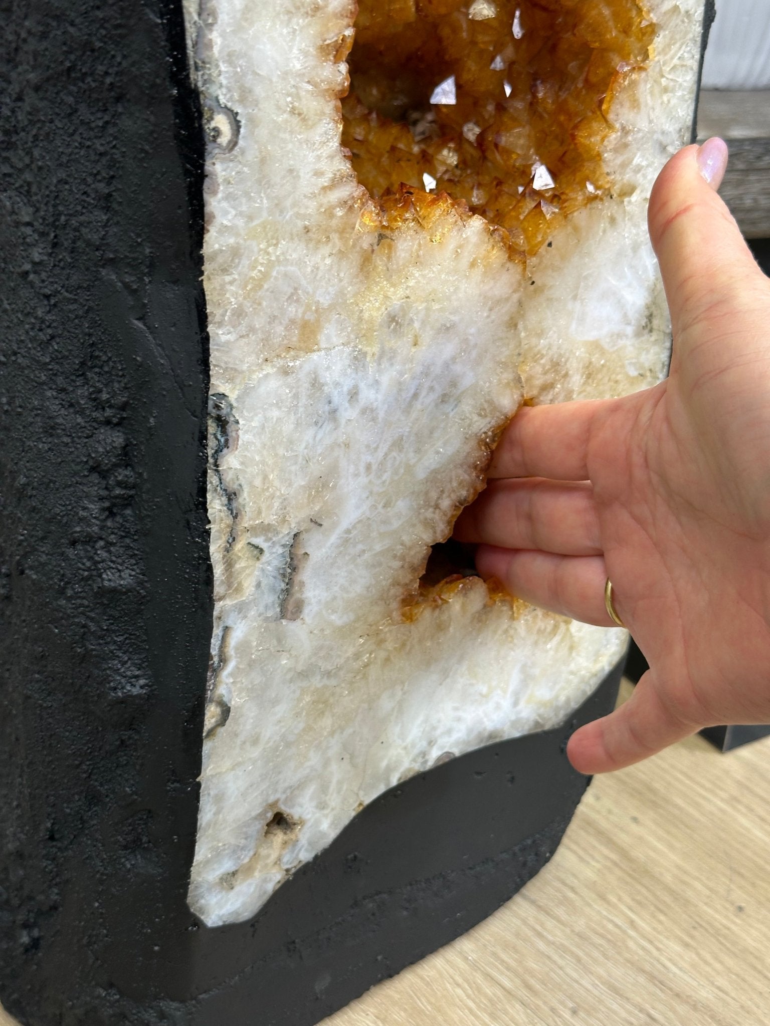 Large Extra Quality Citrine Cathedral, 97 lbs & 37.8" Tall #5603 - 0404 - Brazil GemsBrazil GemsLarge Extra Quality Citrine Cathedral, 97 lbs & 37.8" Tall #5603 - 0404Cathedrals5603 - 0404