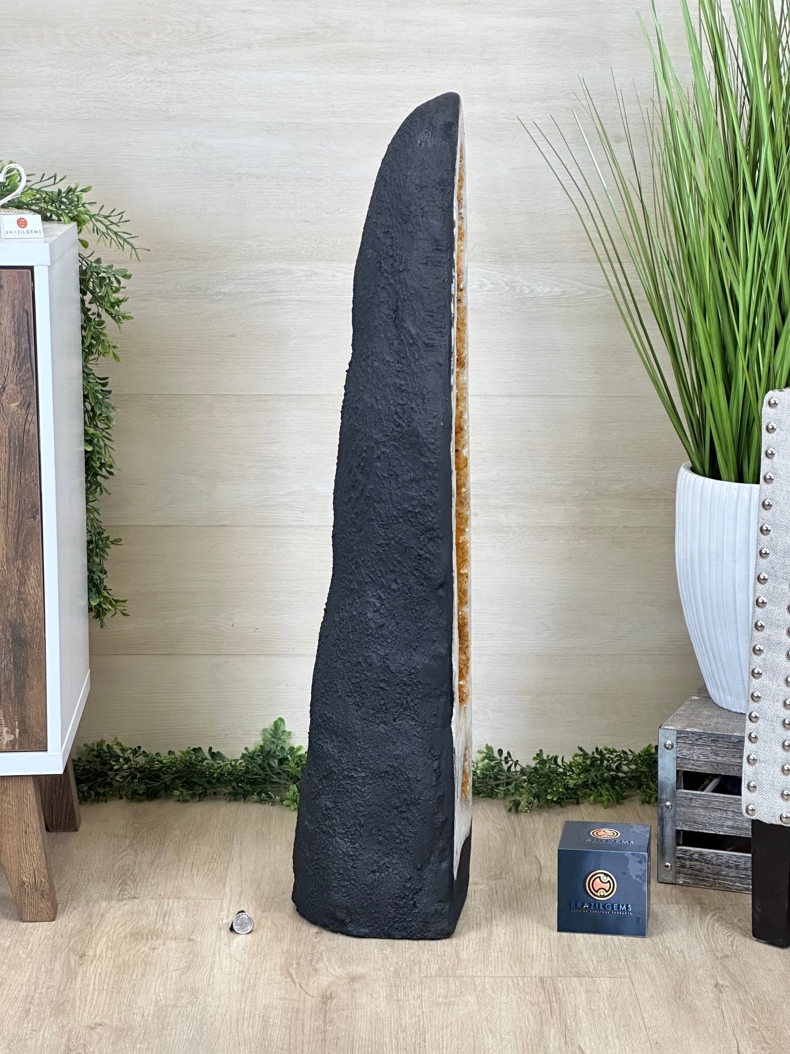 Large Extra Quality Citrine Cathedral, 97 lbs & 37.8" Tall #5603 - 0404 - Brazil GemsBrazil GemsLarge Extra Quality Citrine Cathedral, 97 lbs & 37.8" Tall #5603 - 0404Cathedrals5603 - 0404