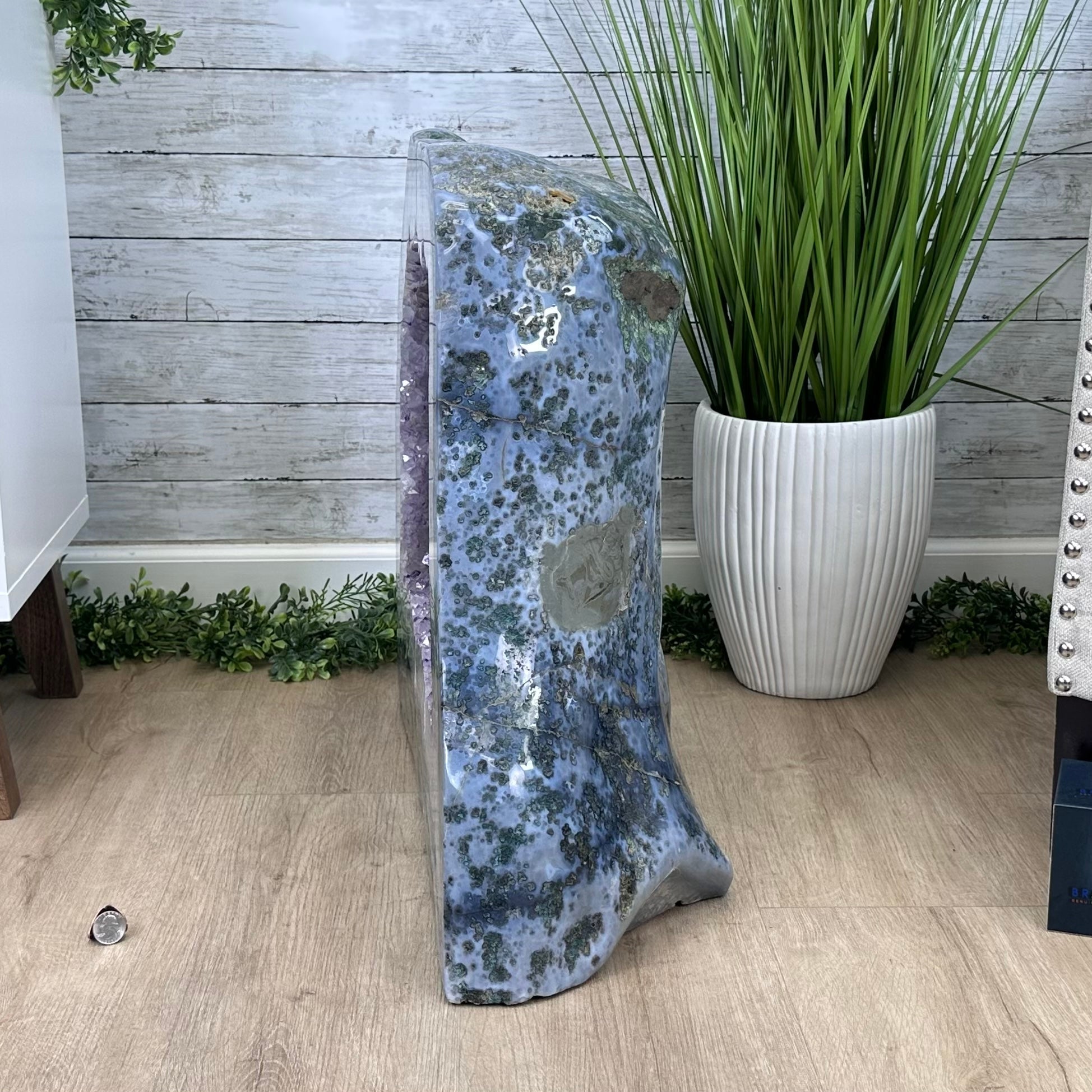 Large Extra Quality Polished Brazilian Amethyst Cathedral, 248.1 lbs & 23" tall Model #5602-0142 by Brazil Gems - Brazil GemsBrazil GemsLarge Extra Quality Polished Brazilian Amethyst Cathedral, 248.1 lbs & 23" tall Model #5602-0142 by Brazil GemsPolished Cathedrals5602-0142