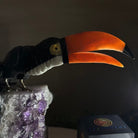 Large Hand - Carved Black Onyx Toucan Bird on an Amethyst Base, 8.1" Tall #3004 - BOTAM - 051 - Brazil GemsBrazil GemsLarge Hand - Carved Black Onyx Toucan Bird on an Amethyst Base, 8.1" Tall #3004 - BOTAM - 051Crystal Birds3004 - BOTAM - 051