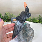 Large Hand - Carved Black Onyx Toucan Bird on an Amethyst Base, 8.1" Tall #3004 - BOTAM - 051 - Brazil GemsBrazil GemsLarge Hand - Carved Black Onyx Toucan Bird on an Amethyst Base, 8.1" Tall #3004 - BOTAM - 051Crystal Birds3004 - BOTAM - 051