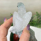 Large Hand - Carved Clear Quartz Parrot 7.8" Long on an Amethyst Cluster #3004 - CQPAM - 016 - Brazil GemsBrazil GemsLarge Hand - Carved Clear Quartz Parrot 7.8" Long on an Amethyst Cluster #3004 - CQPAM - 016Crystal Birds3004 - CQPAM - 016