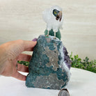 Large Hand - Carved Clear Quartz Parrot 8.5" Long on an Amethyst Cluster #3004 - CQPAM - 015 - Brazil GemsBrazil GemsLarge Hand - Carved Clear Quartz Parrot 8.5" Long on an Amethyst Cluster #3004 - CQPAM - 015Crystal Birds3004 - CQPAM - 015