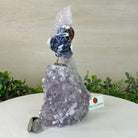 Large Hand - Carved Sodalite Cockatoo 8.3" Long on an Amethyst Base #3004 - SOCAM - 047 - Brazil GemsBrazil GemsLarge Hand - Carved Sodalite Cockatoo 8.3" Long on an Amethyst Base #3004 - SOCAM - 047Crystal Birds3004 - SOCAM - 047