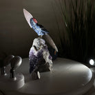 Large Hand - Carved Sodalite Cockatoo w/ Amethyst Base, 9.3" Tall #3004 - SOCAM - 045 - Brazil GemsBrazil GemsLarge Hand - Carved Sodalite Cockatoo w/ Amethyst Base, 9.3" Tall #3004 - SOCAM - 045Crystal Birds3004 - SOCAM - 045