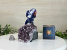 Large Hand - Carved Sodalite Parrot on an Amethyst Base, 6.5" Tall #3004 - SOPAM - 023 - Brazil GemsBrazil GemsLarge Hand - Carved Sodalite Parrot on an Amethyst Base, 6.5" Tall #3004 - SOPAM - 023Crystal Birds3004 - SOPAM - 023