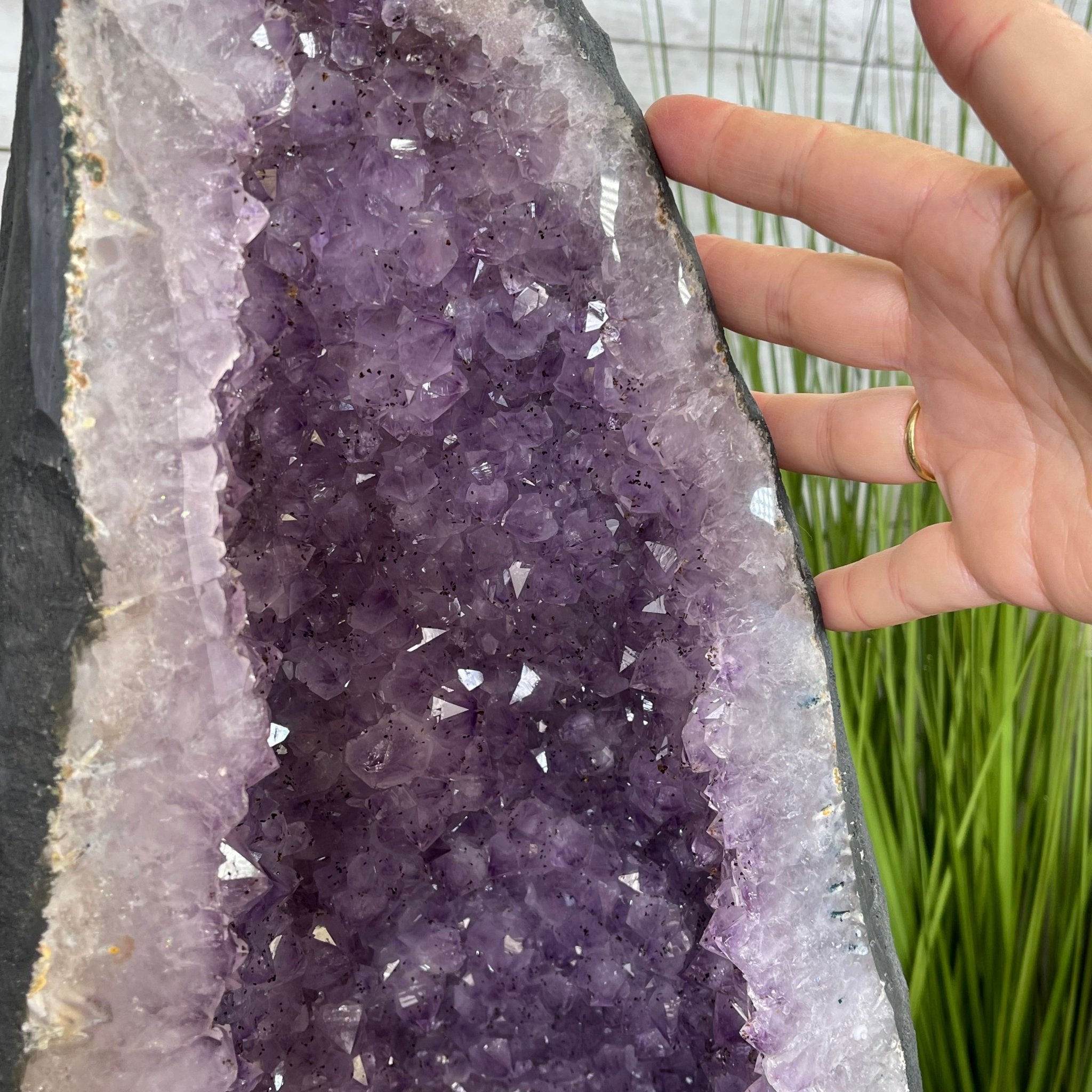 Large Standard Plus Quality Brazilian Amethyst Cathedral, 204 lbs & 39.9" Tall #5601-1180 by Brazil Gems - Brazil GemsBrazil GemsLarge Standard Plus Quality Brazilian Amethyst Cathedral, 204 lbs & 39.9" Tall #5601-1180 by Brazil GemsCathedrals5601-1180