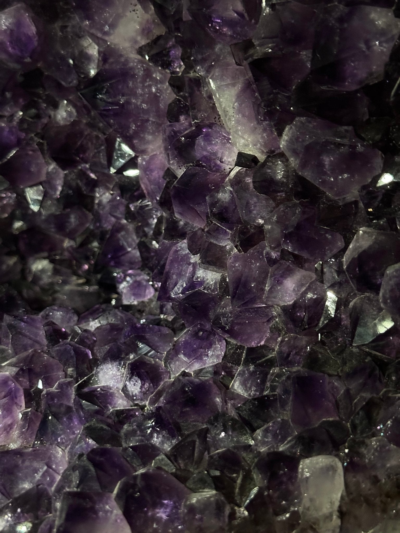 Large Super Quality Amethyst Cluster on Metal Stand, 227.1 lbs & 56.4" Tall #5491 - 0024 - Brazil GemsBrazil GemsLarge Super Quality Amethyst Cluster on Metal Stand, 227.1 lbs & 56.4" Tall #5491 - 0024Clusters on Fixed Bases5491 - 0024