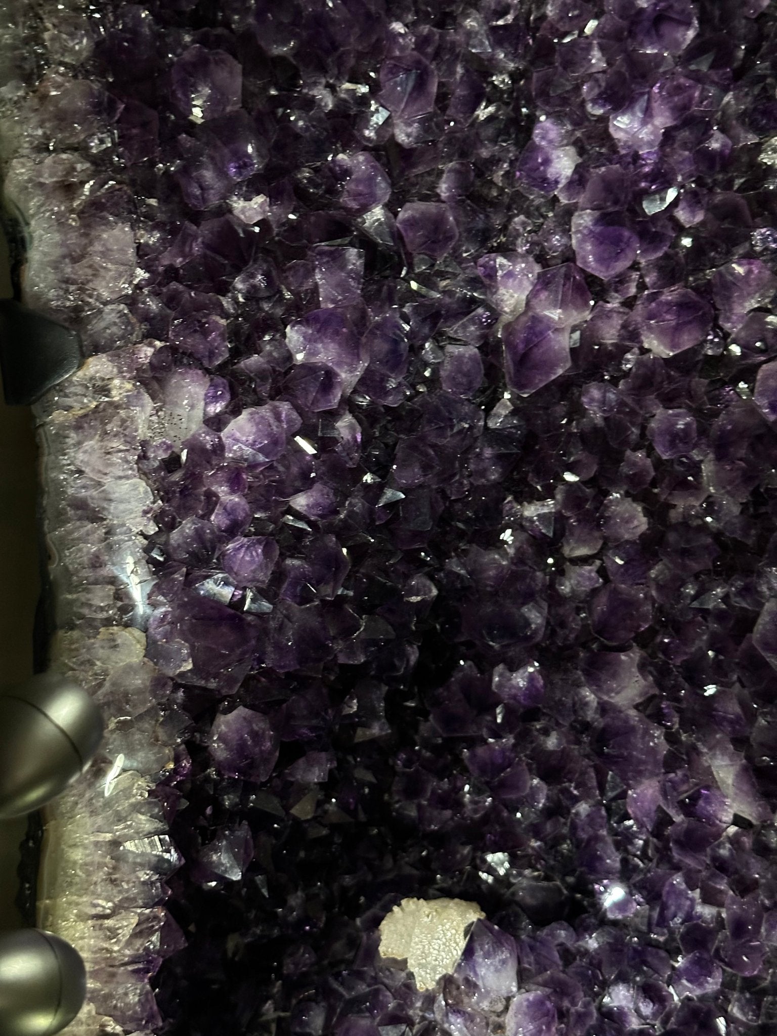 Large Super Quality Amethyst Cluster on Metal Stand, 227.1 lbs & 56.4" Tall #5491 - 0024 - Brazil GemsBrazil GemsLarge Super Quality Amethyst Cluster on Metal Stand, 227.1 lbs & 56.4" Tall #5491 - 0024Clusters on Fixed Bases5491 - 0024