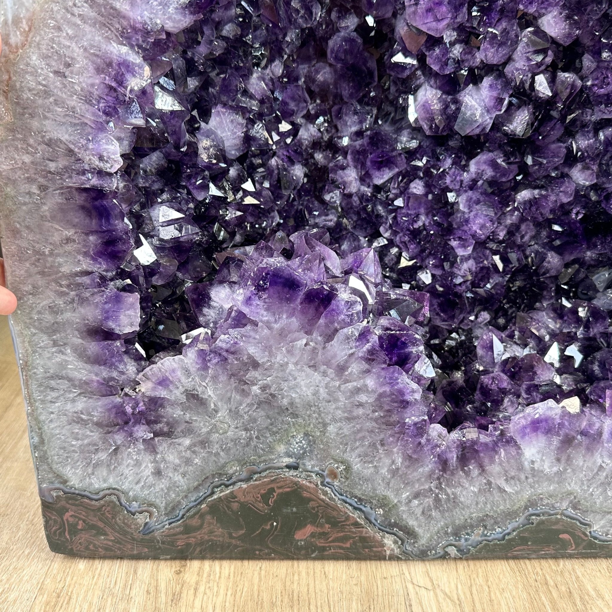 Large Super Quality Polished Brazilian Amethyst Cathedral, 185.7 lbs & 24.5" tall Model #5602-0073 by Brazil Gems - Brazil GemsBrazil GemsLarge Super Quality Polished Brazilian Amethyst Cathedral, 185.7 lbs & 24.5" tall Model #5602-0073 by Brazil GemsPolished Cathedrals5602-0073