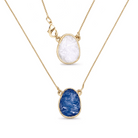 Layered Pendants w/ Natural Gemstone Fragments 18K Gold Plated Necklace - Brazil GemsBrazil GemsLayered Pendants w/ Natural Gemstone Fragments 18K Gold Plated NecklaceNecklace12GP1321 - 212