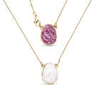 Layered Pendants w/ Natural Gemstone Fragments 18K Gold Plated Necklace - Brazil GemsBrazil GemsLayered Pendants w/ Natural Gemstone Fragments 18K Gold Plated NecklaceNecklace12GP1321 - 216