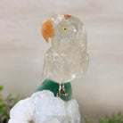 Medium Hand - Carved Clear Quartz Parrot on a Clear Quartz Base, 6.5" Tall #3003 - CQPCQ - 019 - Brazil GemsBrazil GemsMedium Hand - Carved Clear Quartz Parrot on a Clear Quartz Base, 6.5" Tall #3003 - CQPCQ - 019Crystal Birds3003 - CQPCQ - 019