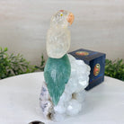 Medium Hand - Carved Clear Quartz Parrot on a Clear Quartz Base, 6.5" Tall #3003 - CQPCQ - 019 - Brazil GemsBrazil GemsMedium Hand - Carved Clear Quartz Parrot on a Clear Quartz Base, 6.5" Tall #3003 - CQPCQ - 019Crystal Birds3003 - CQPCQ - 019