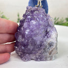 Medium Hand - Carved Clear Quartz Parrot on an Amethyst Base, 5.8" Tall #3003 - CQPAM - 017 - Brazil GemsBrazil GemsMedium Hand - Carved Clear Quartz Parrot on an Amethyst Base, 5.8" Tall #3003 - CQPAM - 017Crystal Birds3003 - CQPAM - 017