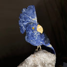 Medium Hand - Carved Sodalite Cockatoo on a Clear Quartz Base, 7.8" Tall #3003 - SOCCQ - 012 - Brazil GemsBrazil GemsMedium Hand - Carved Sodalite Cockatoo on a Clear Quartz Base, 7.8" Tall #3003 - SOCCQ - 012Crystal Birds3003 - SOCCQ - 012