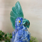 Medium Hand - Carved Sodalite Cockatoo on a Clear Quartz Base, 8.2" Tall #3003 - SOCCQ - 013 - Brazil GemsBrazil GemsMedium Hand - Carved Sodalite Cockatoo on a Clear Quartz Base, 8.2" Tall #3003 - SOCCQ - 013Crystal Birds3003 - SOCCQ - 013