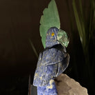 Medium Hand - Carved Sodalite Cockatoo on a Clear Quartz Base, 8.2" Tall #3003 - SOCCQ - 013 - Brazil GemsBrazil GemsMedium Hand - Carved Sodalite Cockatoo on a Clear Quartz Base, 8.2" Tall #3003 - SOCCQ - 013Crystal Birds3003 - SOCCQ - 013