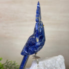 Medium Hand - Carved Sodalite Cockatoo on a Clear Quartz Base, 9.1" Tall #3003 - SOCCQ - 011 - Brazil GemsBrazil GemsMedium Hand - Carved Sodalite Cockatoo on a Clear Quartz Base, 9.1" Tall #3003 - SOCCQ - 011Crystal Birds3003 - SOCCQ - 011