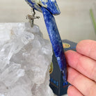 Medium Hand - Carved Sodalite Cockatoo on a Clear Quartz Base, 9.1" Tall #3003 - SOCCQ - 011 - Brazil GemsBrazil GemsMedium Hand - Carved Sodalite Cockatoo on a Clear Quartz Base, 9.1" Tall #3003 - SOCCQ - 011Crystal Birds3003 - SOCCQ - 011