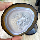 Natural Agate Coasters, generous sizes 3.5" to 4.5" each, 4-piece set Model #5205NATU by Brazil Gems - Brazil GemsBrazil GemsNatural Agate Coasters, generous sizes 3.5" to 4.5" each, 4-piece set Model #5205NATU by Brazil GemsCoaster Sets5205NATU