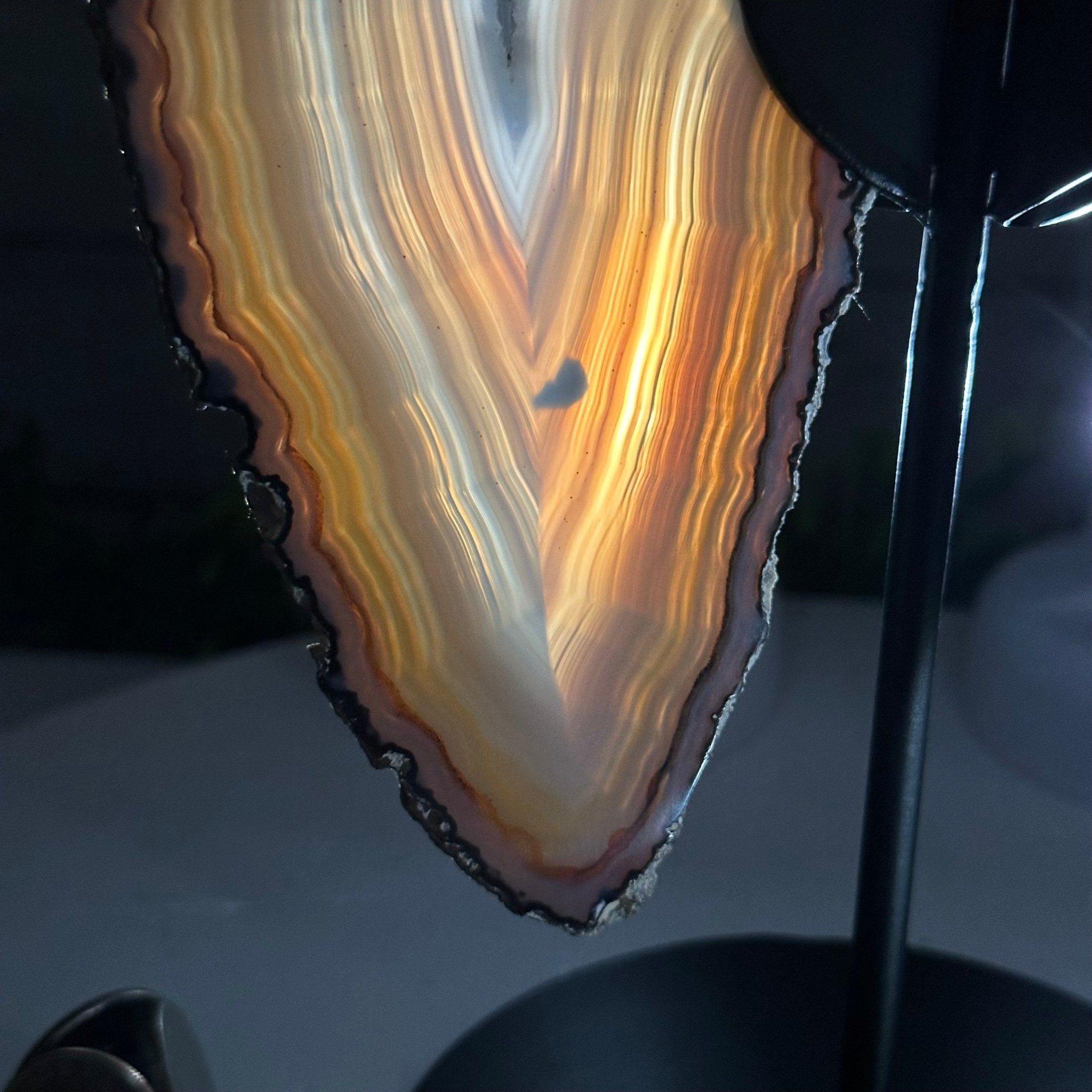 Natural Brazilian Agate "Butterfly Wings", 10.7" Tall #5050NA-117 - Brazil GemsBrazil GemsNatural Brazilian Agate "Butterfly Wings", 10.7" Tall #5050NA-117Agate Butterfly Wings5050NA-117