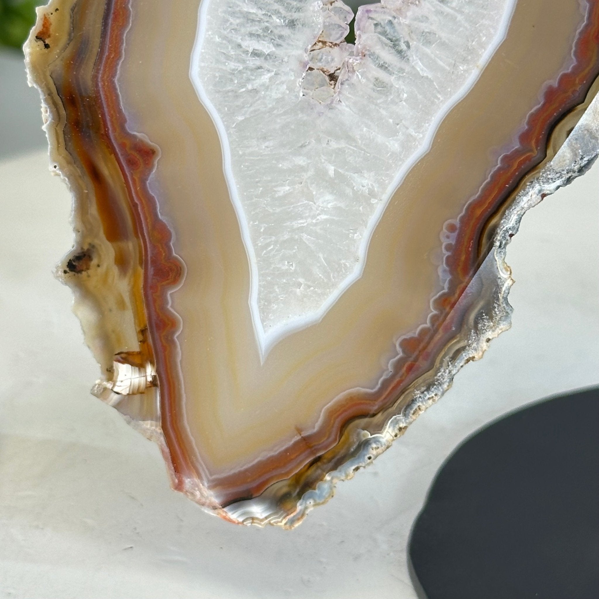 Natural Brazilian Agate "Butterfly Wings", 7.9" Tall #5050NA-138 - Brazil GemsBrazil GemsNatural Brazilian Agate "Butterfly Wings", 7.9" Tall #5050NA-138Agate Butterfly Wings5050NA-138