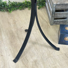 Natural Brazilian Agate Side Table on a black metal base, 21.4" Tall 1305 - 0179 - Brazil GemsBrazil GemsNatural Brazilian Agate Side Table on a black metal base, 21.4" Tall 1305 - 0179Tables: Side1305 - 0179