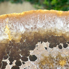 Natural Brazilian Agate Side Table on a black metal base, 21.5" Tall 1305 - 0173 - Brazil GemsBrazil GemsNatural Brazilian Agate Side Table on a black metal base, 21.5" Tall 1305 - 0173Tables: Side1305 - 0173