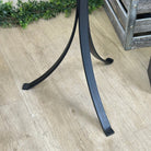 Natural Brazilian Agate Side Table on a black metal base, 21.5" Tall 1305 - 0182 - Brazil GemsBrazil GemsNatural Brazilian Agate Side Table on a black metal base, 21.5" Tall 1305 - 0182Tables: Side1305 - 0182