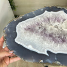 Natural Brazilian Agate Side Table on a black metal base, 21.5" Tall 1305 - 0182 - Brazil GemsBrazil GemsNatural Brazilian Agate Side Table on a black metal base, 21.5" Tall 1305 - 0182Tables: Side1305 - 0182