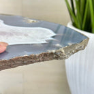 Natural Brazilian Agate Side Table on a black metal base, 21.5" Tall 1305 - 0182 - Brazil GemsBrazil GemsNatural Brazilian Agate Side Table on a black metal base, 21.5" Tall 1305 - 0182Tables: Side1305 - 0182