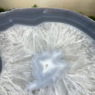 Natural Brazilian Agate Side Table on a black metal base, 21.7" Tall 1305 - 0178 - Brazil GemsBrazil GemsNatural Brazilian Agate Side Table on a black metal base, 21.7" Tall 1305 - 0178Tables: Side1305 - 0178